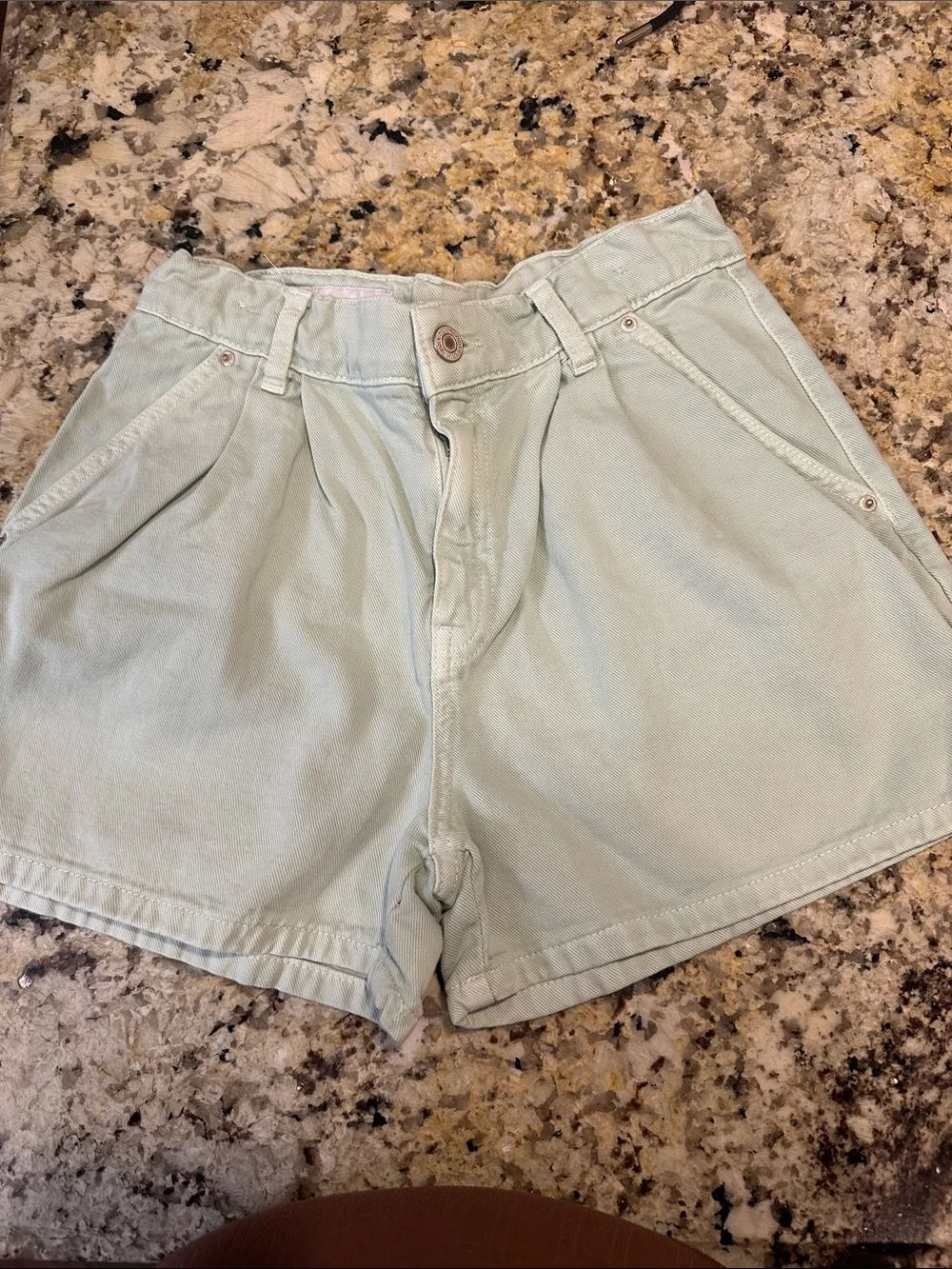 Light Mint Women's High-Waist Casual Shorts